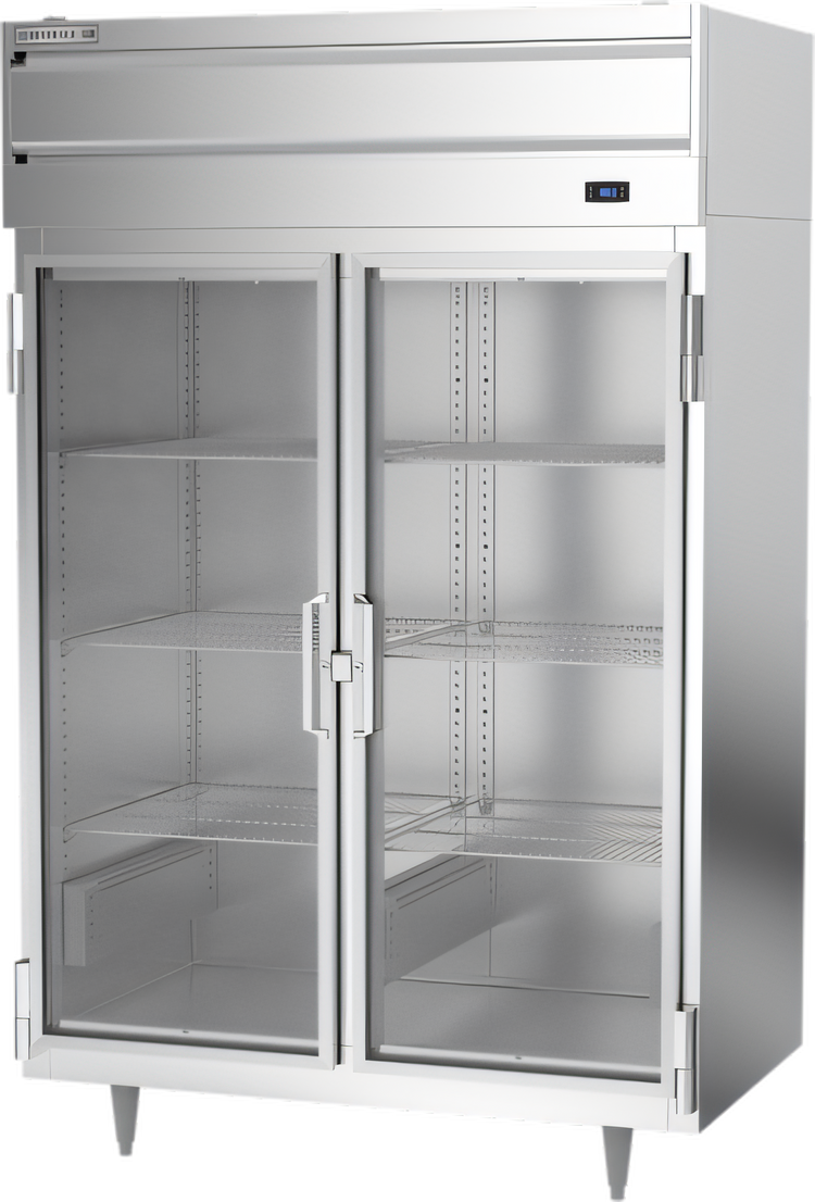 Product image #1 for Beverage-Air P Series Two-Section Hinged Glass Door Pizza Holding Cabinet, 46.5 Cu. Ft.