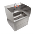 Thumbnail image #1 for John Boos Wall-Mounted Hand Sink with Eye Wash, 14 x 10 x 5 Inch Bowl, Knee-Activated Faucet
