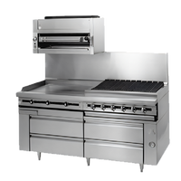 Titan JMRH-24G 24 Inch Modular Griddle Top Gas Range with Manual Controls