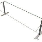Thumbnail image #1 for Hatco Flav-R-Shield™ EP950-60-1 Single-Sided Self-Service Food Shield, 60 x 14-Inch Rounded Acrylic Panel, Adjustable 13-24-Inch, Stainless Steel