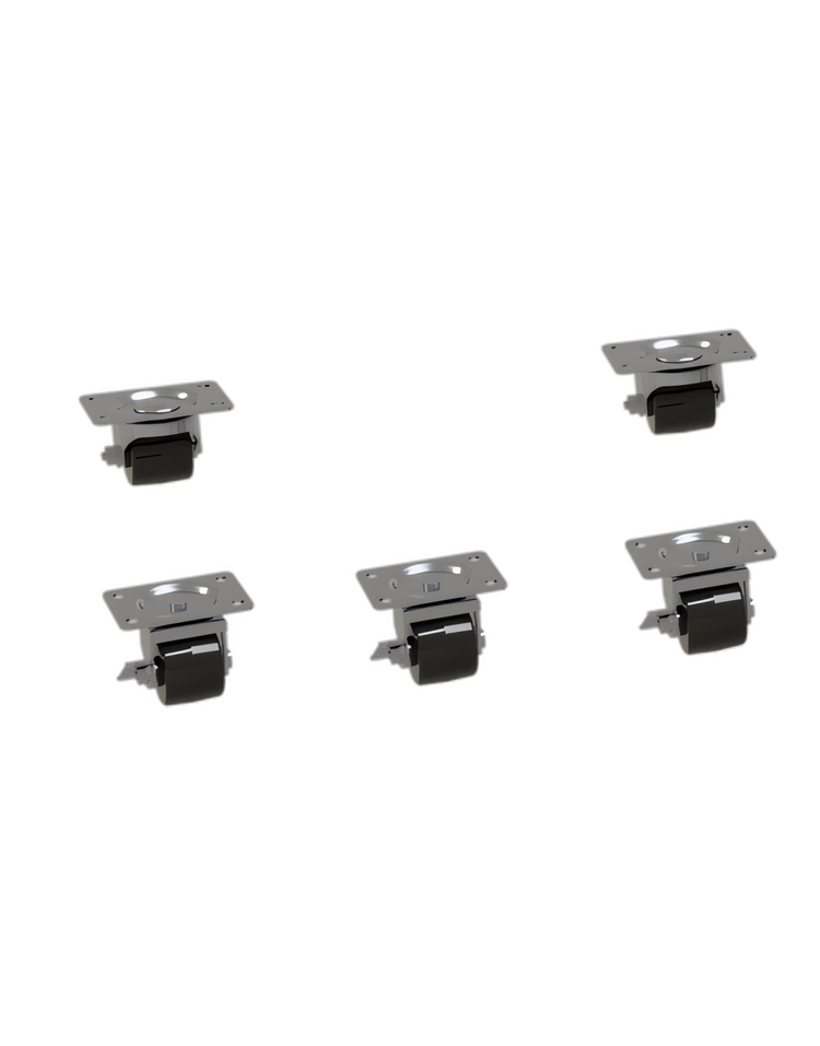 Product image #1 for Glastender 2-7/8-Inch Replacement Caster Set for 32-Inch and 36-Inch Front-Serviced Coolers