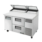 Thumbnail image #1 for True Mfg. - General Foodservice TPP-AT-60D-2-HC 60-Inch Pizza Prep Table with 1 Door, 2 Drawers and 19.5-Inch Cutting Board