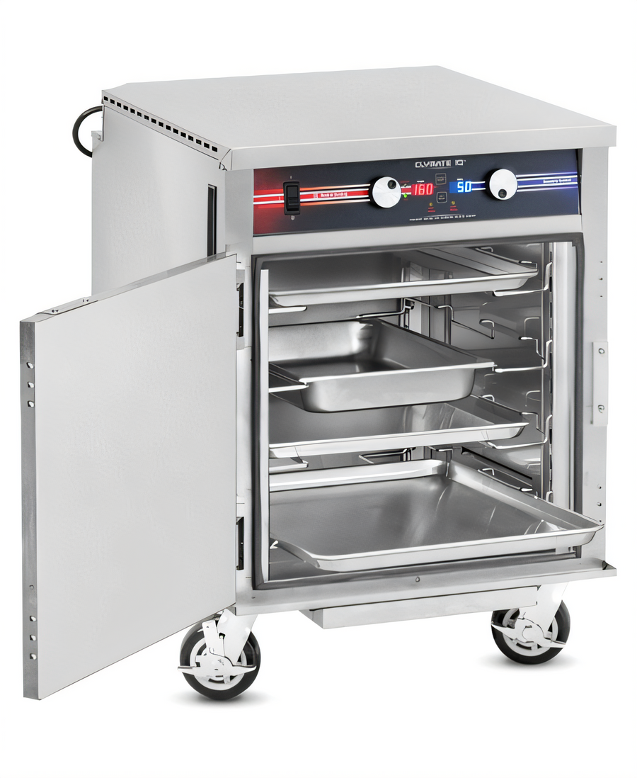 Product image #1 for FWE Clymate IQ Mobile Humidified Holding Cabinet, Single Door, 6 Full-Size 18 x 26 Tray Capacity