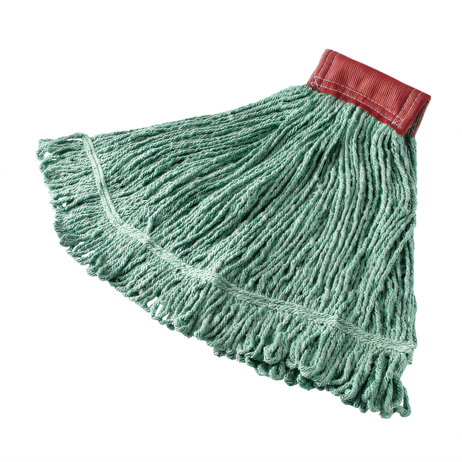 Product image #1 for Super Stitch Large Green Looped-End Cotton/Synthetic Blend Mop Head with 5-Inch Headband
