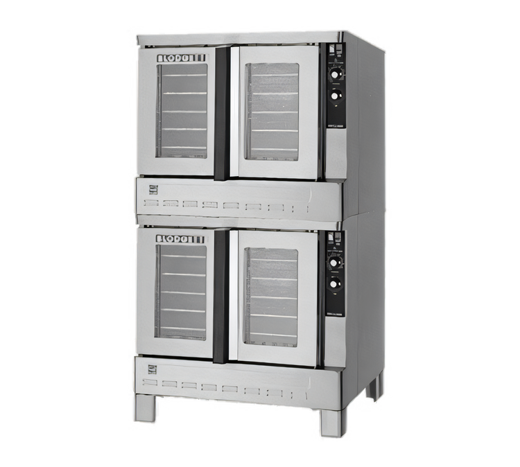 Product image #1 for Blodgett Zephaire Series Double-Deck Bakery Depth Gas Convection Oven, 5-Pan Capacity Per Compartment