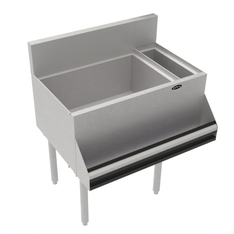 Product image #1 for Krowne Royal Series Underbar Combination Ice Bin with Bottle Well, 30 Inch W x 19 Inch D O.A., 10-Circuit Cold Plate