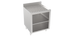 Thumbnail image #1 for Krowne Silver Series 24-Inch Wide Stainless Steel Glass Rack Storage Cabinet with 2-Level Storage and Drainboard Top