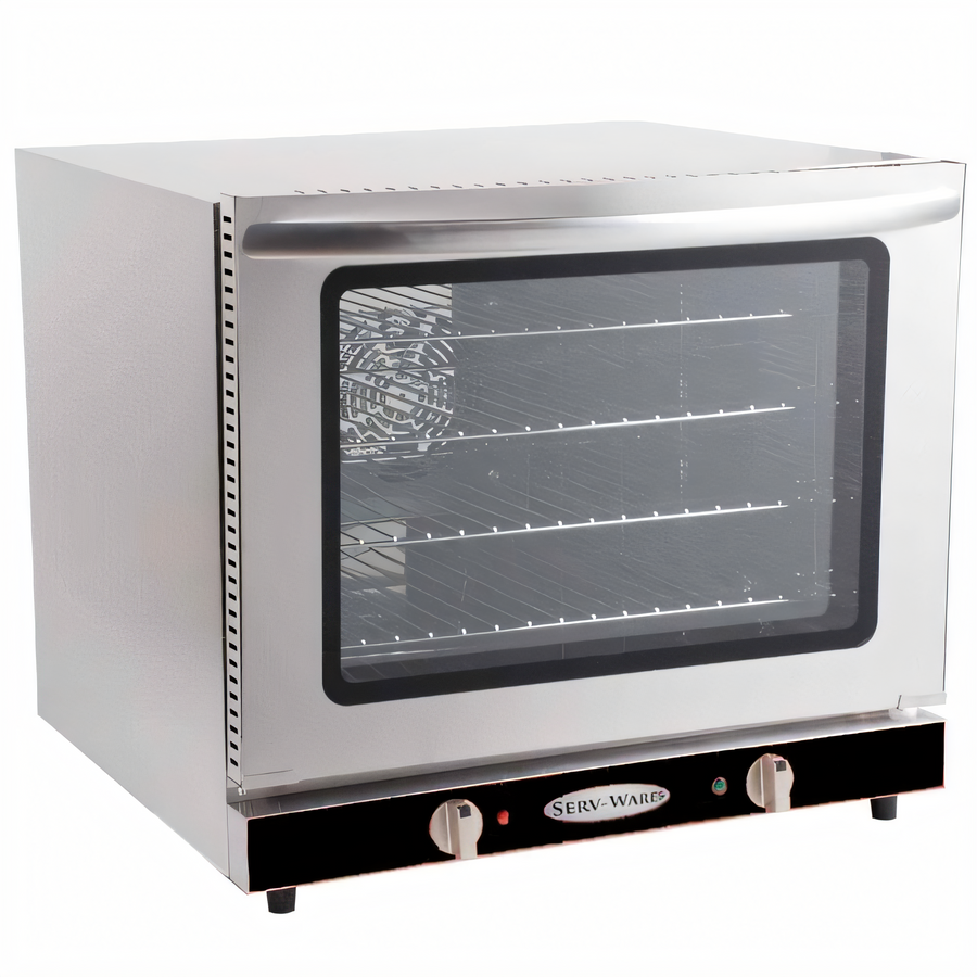 Product image #1 for Serv-Ware ECO-66 Half-Size Countertop Electric Convection Oven, 208V, Manual Controls