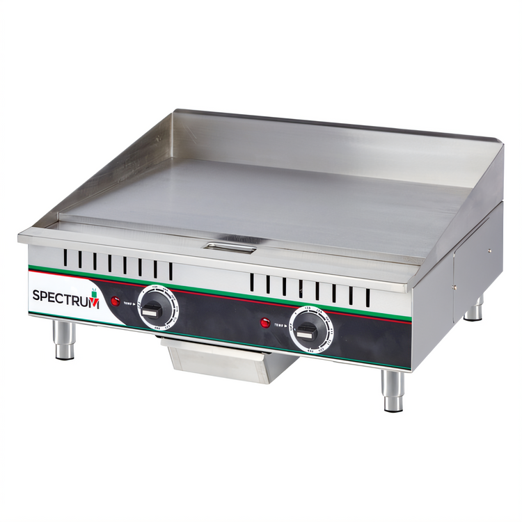 Product image #1 for Winco Spectrum™ EGD-24M 24-Inch Electric Countertop Griddle with 2 Heat Zones