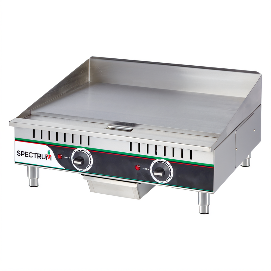 Product image #1 for Winco Spectrum™ EGD-24M 24-Inch Electric Countertop Griddle with 2 Heat Zones