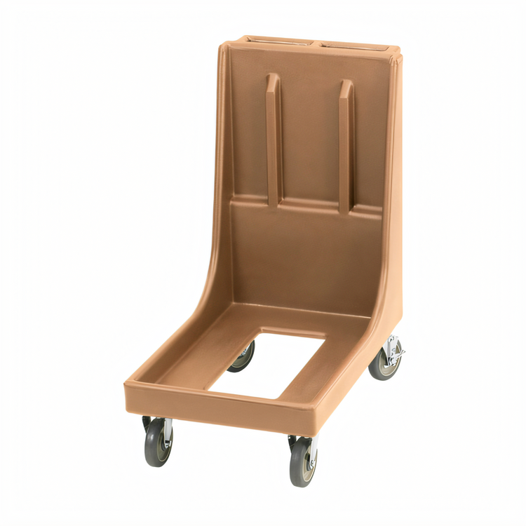 Product image #2 for Cambro Camdolly® Beverage Server & Carrier Dolly with Handle, 350 lb Capacity, Coffee Beige