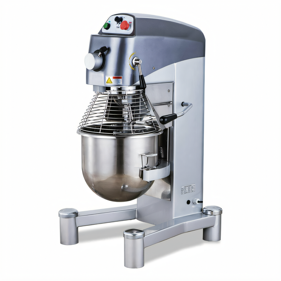 Product image #1 for Omcan USA 40 Qt Heavy-Duty Floor Planetary Mixer, 3-Speed, Gear-Driven, 220V/60/3-Phase