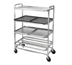Thumbnail image #1 for Channel SM-4 Aluminum Mobile 4-Shelf Spot Merchandiser Display/Universal Rack