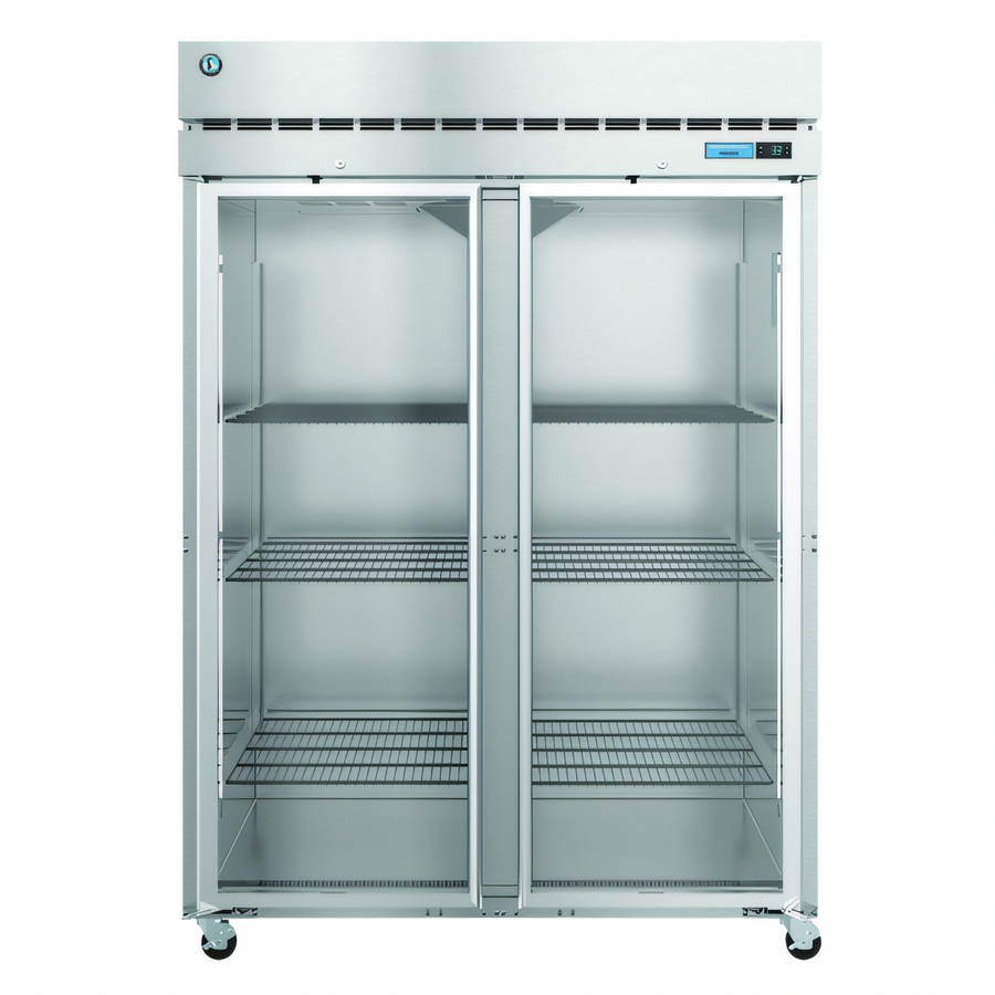Product image #1 for Hoshizaki Steelheart F2A-FG Two-Section Full Glass Door Reach-In Freezer, 50.37 Cu. Ft., Top-Mounted Self-Contained Refrigeration