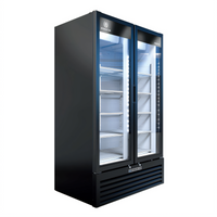 Beverage Air Marketeer Two-Section Reach-In Glass Door Refrigerated Merchandiser, 37.42 Cu. Ft.