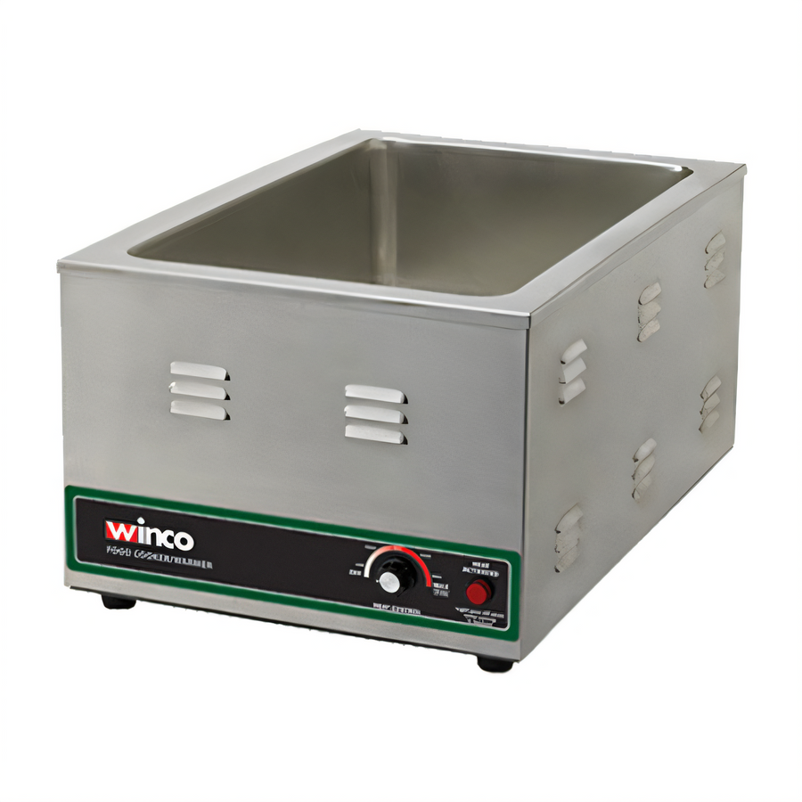 Product image #1 for Winco Electric Full-Size Countertop Food Cooker/Warmer, Wet Well, 1500W