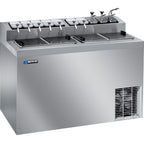 Thumbnail image #1 for Master-Bilt Products FLR-80SE All-Stainless Steel Chest Ice Cream Dipping Cabinet, 6-Can Display, 11-Can Storage, Self-Contained Refrigeration