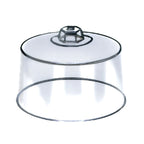 Thumbnail image #1 for American Metalcraft 19004 Clear Plastic Cake Cover, Break-Resistant, 12" Diameter x 6" High Case of 6