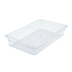 Thumbnail image #1 for Winco Poly-Ware SP7104 Full-Size Clear Polycarbonate Food Pan, 3-1/2 Inch Deep Case of 12
