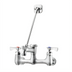 Thumbnail image #1 for Krowne Royal Series Splash-Mounted Service Faucet with 8-Inch Centers, 6.5-Inch Hook Spout, and Vacuum Breaker