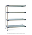 Thumbnail image #1 for MetroMax 4 4-Shelf Add-On Open Grid Polymer Shelving Unit, 24W x 21D x 63H