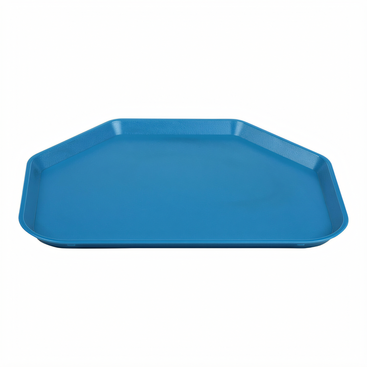 Product image #2 for Cambro Camwear 14 x 18 Inch Trapezoid Cafeteria Tray, Polycarbonate, Blue