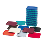 Thumbnail image #2 for Vollrath 86100 10 x 14 Inch Red Rectangular Polypropylene Fast Food Tray Case of 24