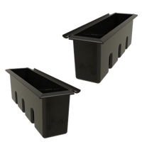 Glastender 4-Bottle ABS Plastic Bottle Well Set for 24-Inch Deep Ice Bins