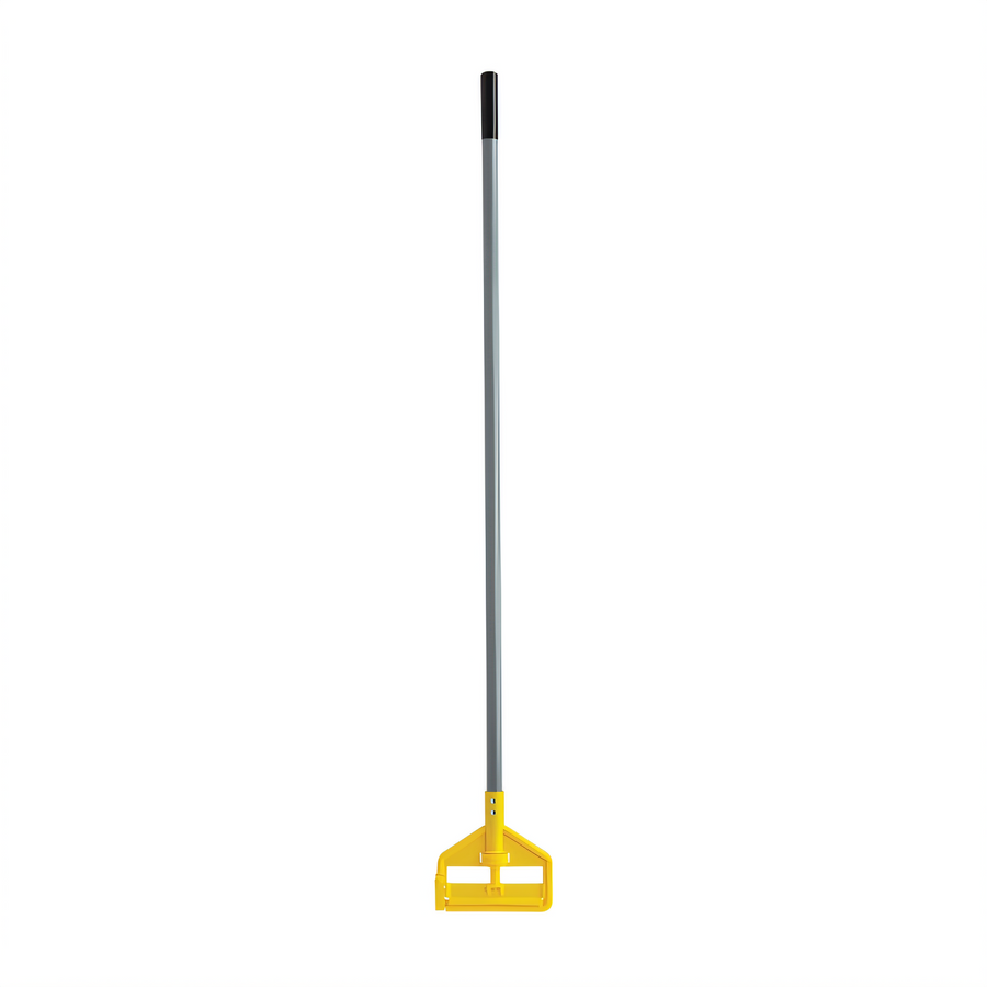 Product image #1 for Invader 54-Inch Fiberglass Quick Release Wet Mop Handle with Yellow Plastic Head