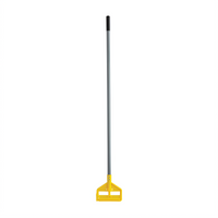 Invader 54-Inch Fiberglass Quick Release Wet Mop Handle with Yellow Plastic Head