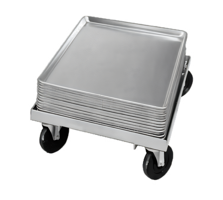 Product image #1 for Channel Manufacturing Aluminum Bun Pan / Dough Box Dolly with 5-Inch Swivel Plate Casters, 100-Pan Capacity