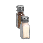 Thumbnail image #1 for American Metalcraft PNS24 Single Salt and Pepper Shaker, 2 oz, Paneled Glass, Stainless Steel Mushroom Cap, 4 in Case of 72
