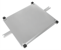 Turbo Air Caster Base Assembly with 1.6-Inch Braked Casters, 40 x 27-5/8 Inch Base