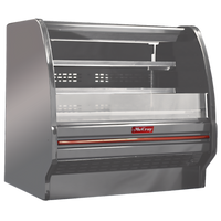 Howard-McCray 40E Series 51-Inch Curved Self-Contained Open Merchandiser, Stainless Steel, LED Lighting