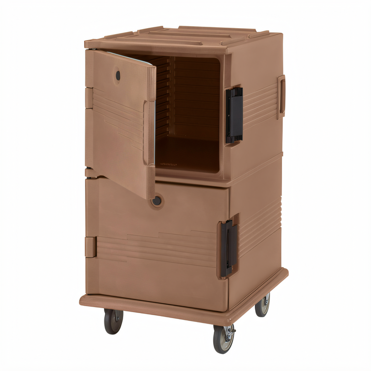 Product image #2 for Cambro Ultra Camcart® UPC1600HD Front-Loading Double-Compartment Insulated Food Pan Carrier, Heavy-Duty Casters