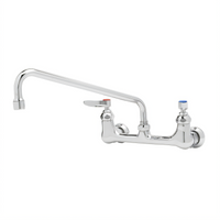T&S Brass Wall Mount Pantry Faucet with 12-Inch Swing Nozzle, 8-Inch Centers