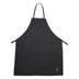 Thumbnail image #1 for Signature Chef Black Full-Length Bib Apron, 33 x 26 Inches, No Pockets