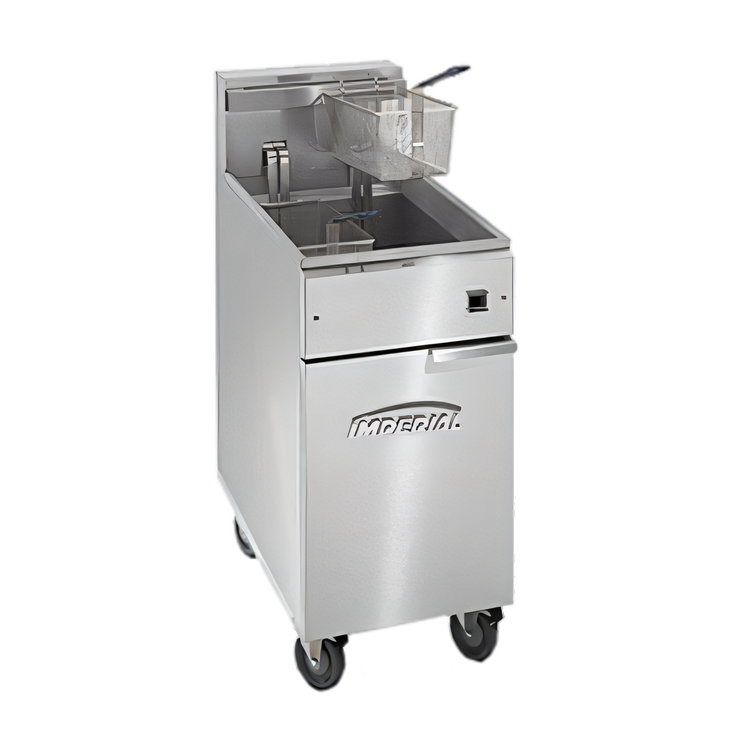 Product image #1 for Imperial IFS-50-EU 50 lb. Electric Floor Fryer with Tilt-Up Elements