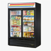 Thumbnail image #1 for True 54 1/8 Inch 2-Section 8-Shelf Sliding Door Glass Door Merchandiser Refrigerator