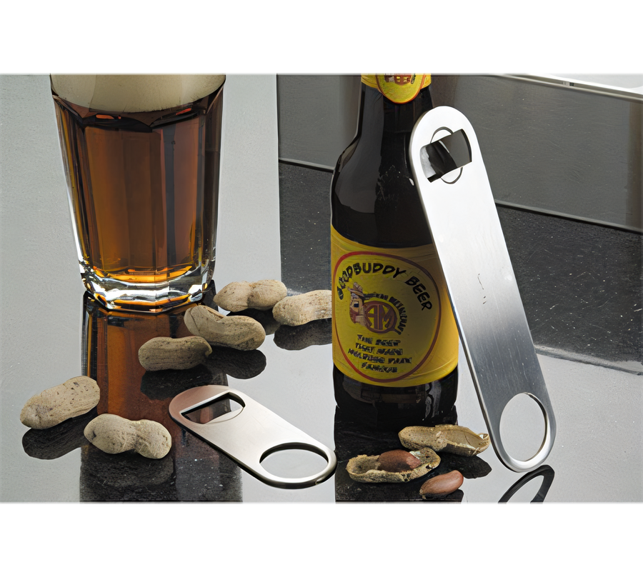 Product image #1 for American Metalcraft Mini Flat Stainless Steel Bottle Opener, 4-1/4 Inch