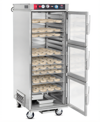 FWE ETC-2333-18PH Non-Insulated Stainless Steel Proofer/Heated Holding Cabinet for 18 Donut Screens