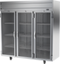 Thumbnail image #1 for Beverage-Air Horizon Series Three-Section Glass Door Reach-In Refrigerator, 71.52 Cu. Ft., Top-Mounted Self-Contained