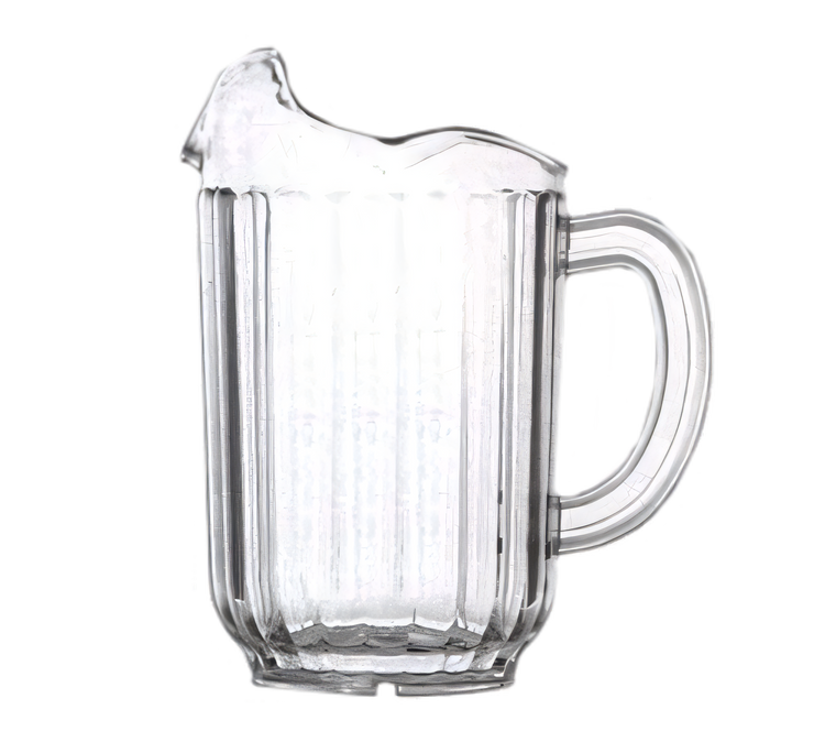 Product image #1 for Vollrath Tuffex™ I Deluxe Three-Lipped Clear Polycarbonate Water Pitcher, 60 oz.