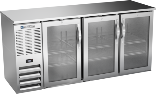 Product image #1 for Beverage-Air 72-Inch Three-Section Food-Rated Back Bar Refrigerator with Glass Doors