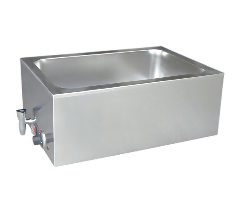 Product image #1 for Uniworld Rectangular Countertop Electric Wet Food Warmer with Drain Valve, 1-Compartment, Full-Size Pan Opening