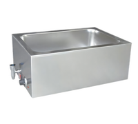 Uniworld Rectangular Countertop Electric Wet Food Warmer with Drain Valve, 1-Compartment, Full-Size Pan Opening