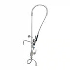 Thumbnail image #1 for T&S Brass S-2780-A12-BC Pre-Rinse Unit, single hole deck mount single lever faucet, add-on faucet, 12” swing nozzle with stream regulator outlet, 24”