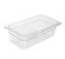 Thumbnail image #1 for Crestware 1/3 Size 6-Inch Deep Clear Polycarbonate Food Pan
