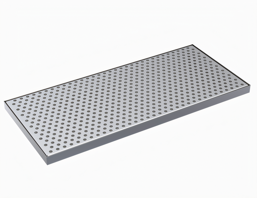 Product image #1 for Krowne 18" x 8" Brushed Stainless Steel Drip Tray