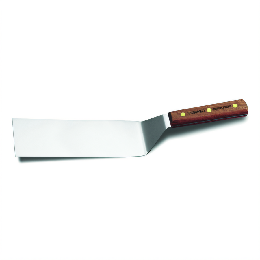 Product image #1 for Traditional 8-Inch x 3-Inch Square-Corner Stiff Offset Hamburger Turner with Stainless Steel Blade and Rosewood Handle
